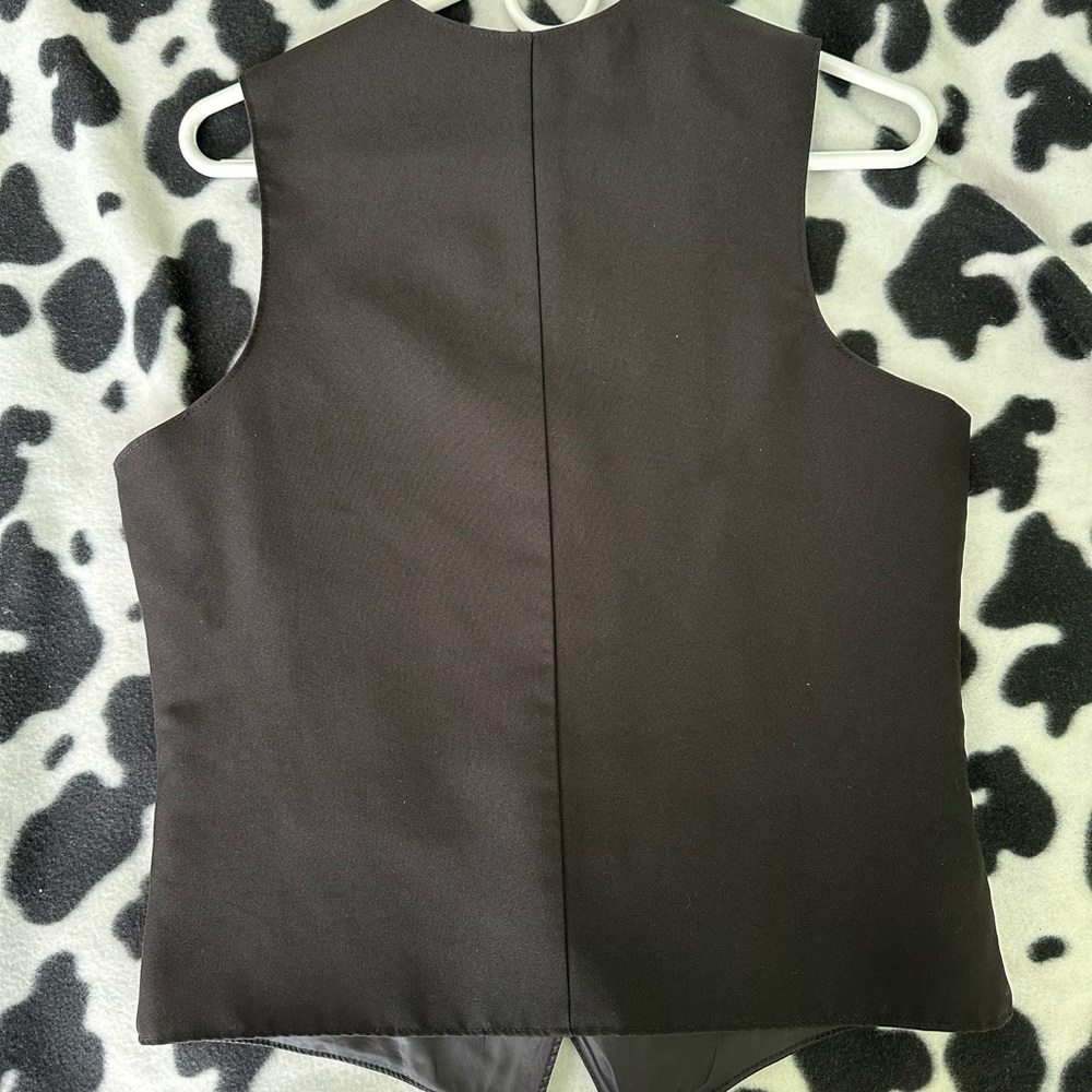 Black Button Down Vest - image 4